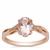 Alto Ligonha Morganite Ring with Natural Pink Diamond in 9K Rose Gold 1.05cts
