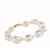 Baroque Freshwater Cultured Pearl Bracelet in Gold Tone Sterling Silver (11x16mm)