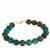 Chrysocolla Bracelet in Gold Tone Sterling Silver 100cts