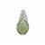 Green Serpentine Pendant in Sterling Silver 2.75cts