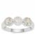 Rose Cut Plush Diamond Sunstone Ring in Sterling Silver1.27cts