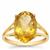Brazilian Mandarin Citrine Ring in 9K Gold 5.40cts