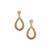 Ombre Champagne Diamonds Earrings with White Diamonds in 9K Gold 0.58ct