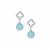 Aquamarine Earrings in Sterling Silver 7.20cts