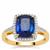 Nilamani Ring with Diamonds in 18K Gold 4.18cts
