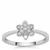Diamonds Ring in Sterling Silver 0.06ct