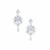 Rainbow Moonstone Earrings with Kaori Cultured Pearl in Sterling Silver