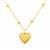 Angelic Heart Necklace in Gold Plated Sterling Silver