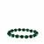 Imperial Green Agate Bracelet in Sterling Silver 50cts