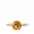 Kaduna Canary and White Zircon Ring in 9K Gold 2.71cts