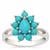 Sleeping Beauty Turquoise Ring in Sterling Silver 1.65cts