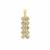 Aquaiba™ Beryl, Kijani Garnet Pendant with Diamond in 9K Gold 1.10cts