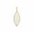 Ethiopian Opal Pendant with Diamonds in 18K Gold 9.18cts