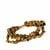 Yellow Tiger's Eye Bracelet with Magnetic Lock in Gold Tone Sterling Silver 148.35cts