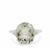 Prasiolite Ring in Sterling Silver 8cts