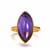 Bahia Amethyst Ring in Gold Tone Sterling Silver 9cts