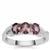 Mahenge Purple Spinel Ring with White Zircon in Sterling Silver 1.15cts