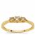 Golden Ivory Diamond Ring in 9K Gold 0.40ct