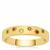 Tsavorite Garnet Ring with Multi Gemstones in Gold Plated Sterling Silver 0.06ct
