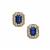 Nilamani Earrings with White Zircon in 9K Gold 1.95cts