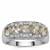 Champagne Serenite Ring with White Zircon in Sterling Silver 1.20cts