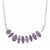 Amethyst Necklace in Sterling Silver 18cts