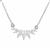 White Zircon Necklace in Sterling Silver 0.95cts