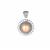 Mabe Pearl Samuel B Dot Design Pendant in Sterling Silver