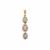 Minas Gerais Kunzite Pendant with Santa Maria Aquamarine in 9K Gold 1.80cts