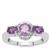 Moroccan Amethyst Ring with African Amethyst in Sterling Silver 1.60cts