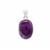 Nigerian Amethyst Pendant in Sterling Silver 25cts