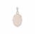 Rose Quartz Pendant in Sterling Silver 12.55cts