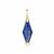Lapis Lazuli Pendant in Gold Tone Sterling Silver 10cts