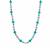 Amazonite and Kunzite Necklace with Apatite in Gold Tone Sterling Silver 152cts 
