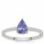 Tanzanite Ring in Sterling Silver 0.60ct