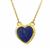 Sar-i-Sang Lapis Lazuli Locket in Gold Plated Sterling Silver 1.75cts