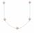 Pink Cultured Pearl Necklace in Sterling Silver (8mm)