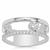 White Topaz Ring in Sterling Silver 0.60ct
