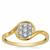 Argyle Diamonds Ring in 9K Gold 0.26ct