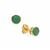 Sakota Emerald Earrings in Gold Plated Sterling Silver 1.45cts