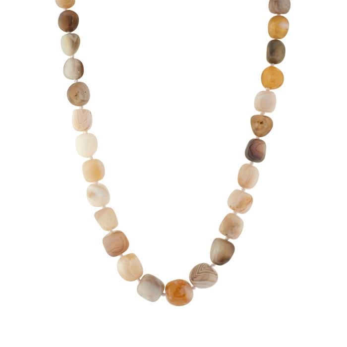 Bobonong Botswana Agate Necklace in Sterling Silver 759.16cts | Gemporia