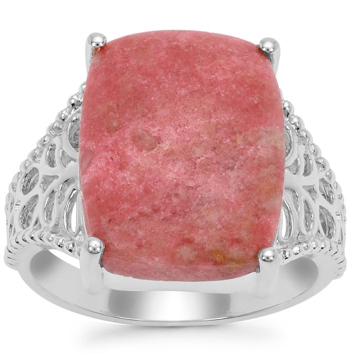 Norwegian Thulite Solitaire Ring in Sterling Silver shops (Size 9.0) 19.50 ctw