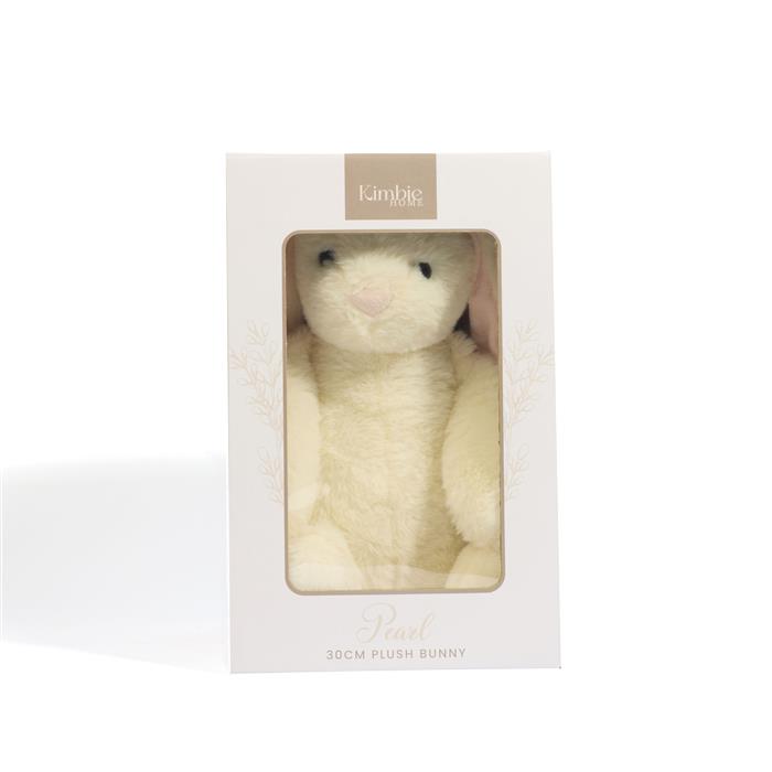 Kimbie Home 'Pearl' The Bunny 30cm Plush with Pearl Pendant | Gemporia