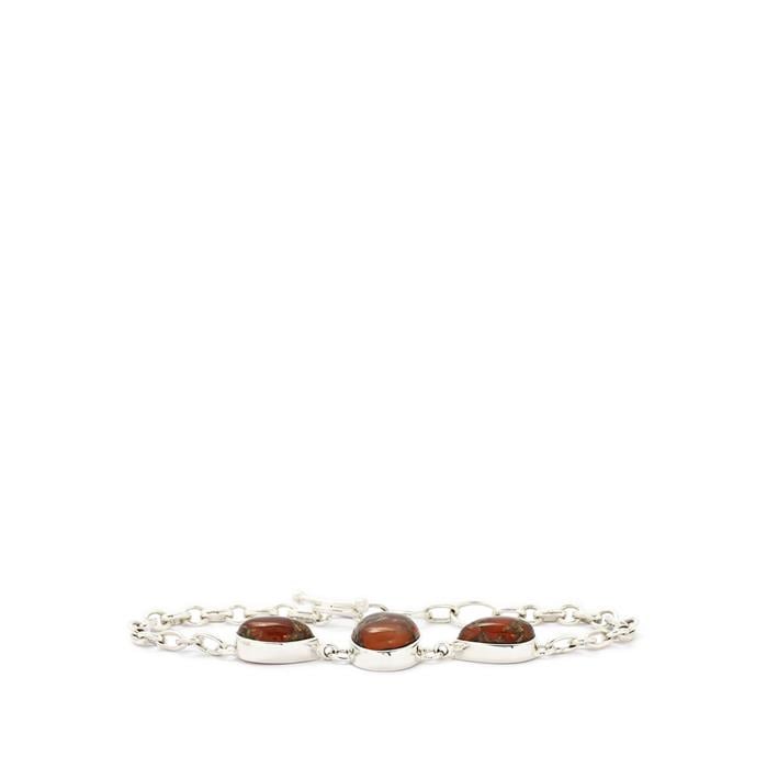 19.00ct Copper Mojave Carnelian Sterling Silver Aryonna Bracelet | Gemporia