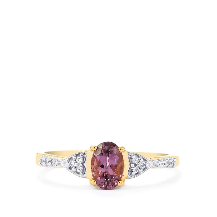 10k gold Genuine Tanzanite and White Zircon on sale Jacque Christie collection