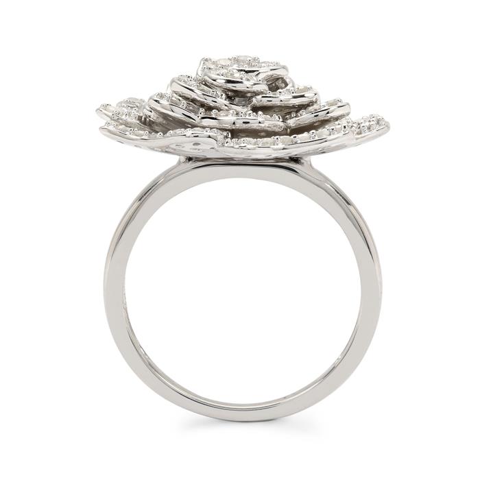 Spirit of the Rose' 1ct Diamond 9K White Gold Tomas Rae Ring