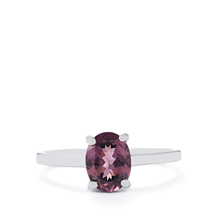 Purple Mahenge Spinel Ring in 9K White Gold Gemporia