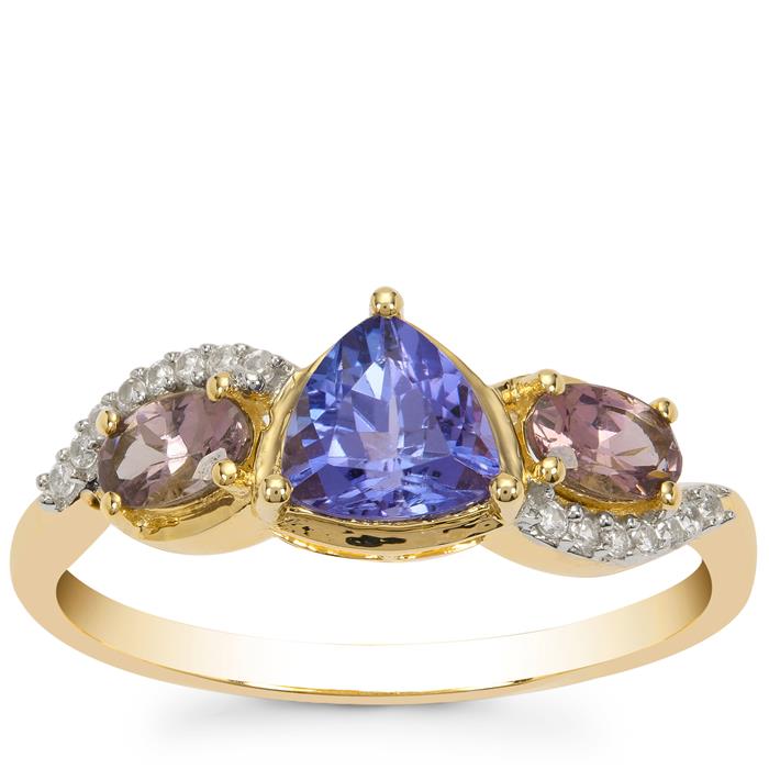 10k gold Genuine Tanzanite and White Zircon Jacque Christie collection online