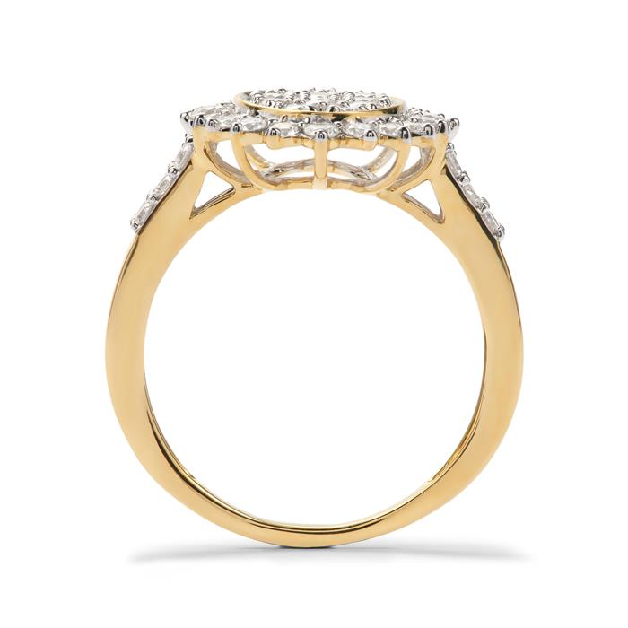 Canadian Diamond Ring in 9K Gold 1ct | Gemporia