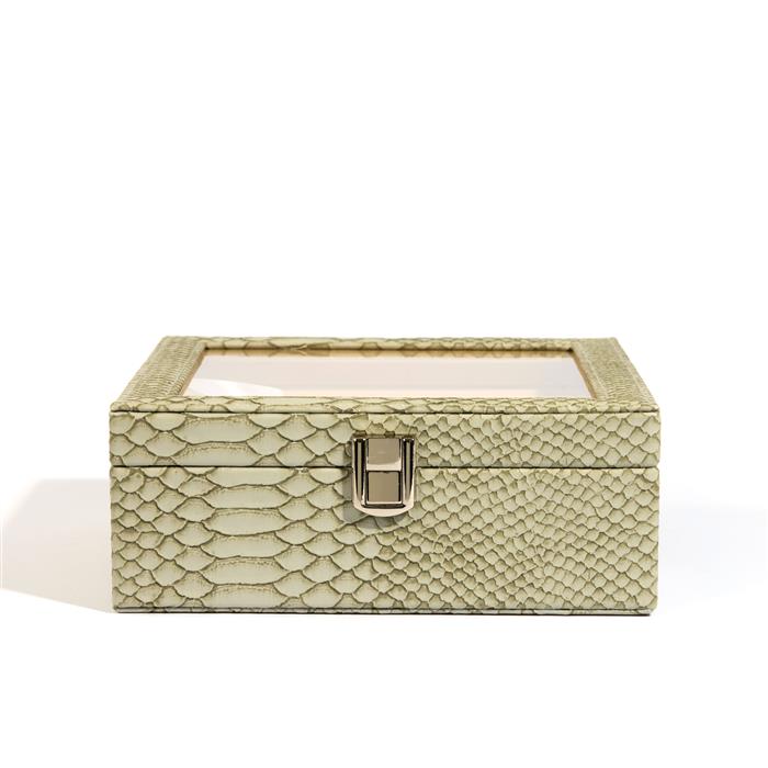 Kimbie Pu Two Layer Ring Box (Holds 182 Rings) - Available in Gold